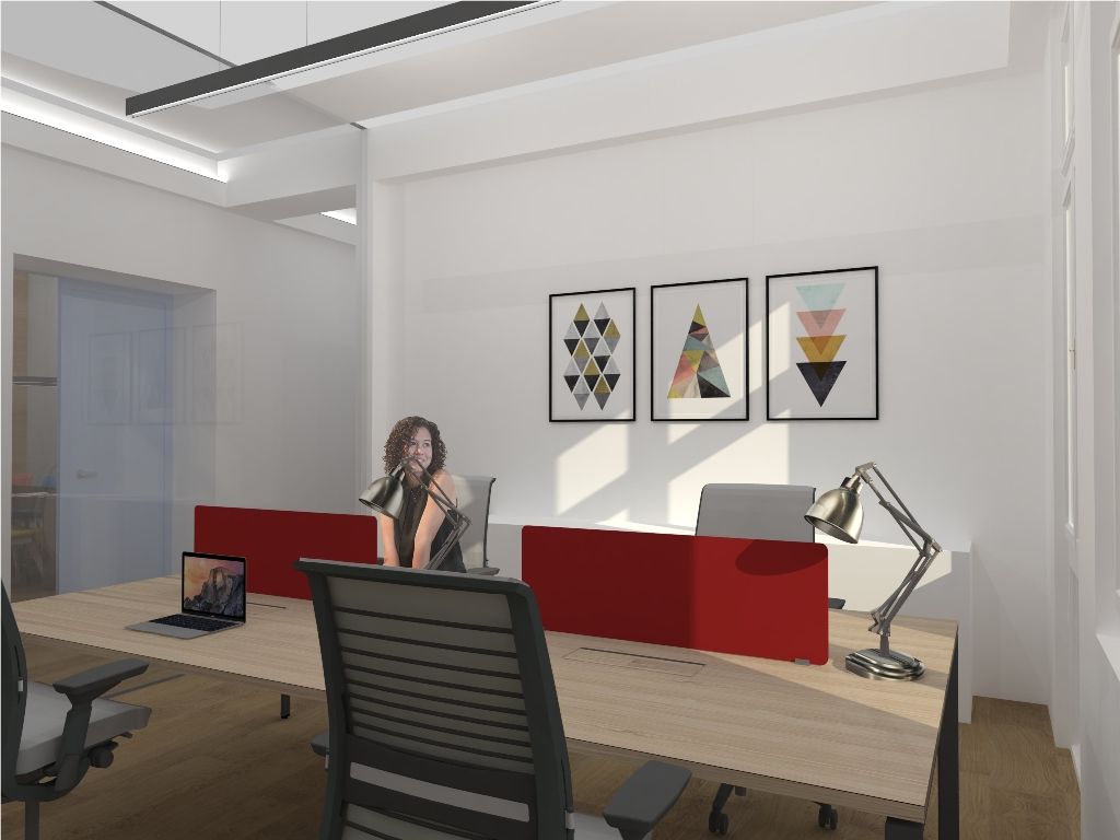 Cowork vizualizace, zdroj - dotegg architekti s.r.o; Technologické centrum vizualizace, zdroj - dotegg architekti s.r.o