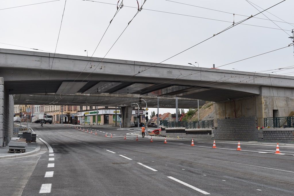 Nově otevřená Mikulášská ulice (foto: A. Jarošová, 31.8.2018)