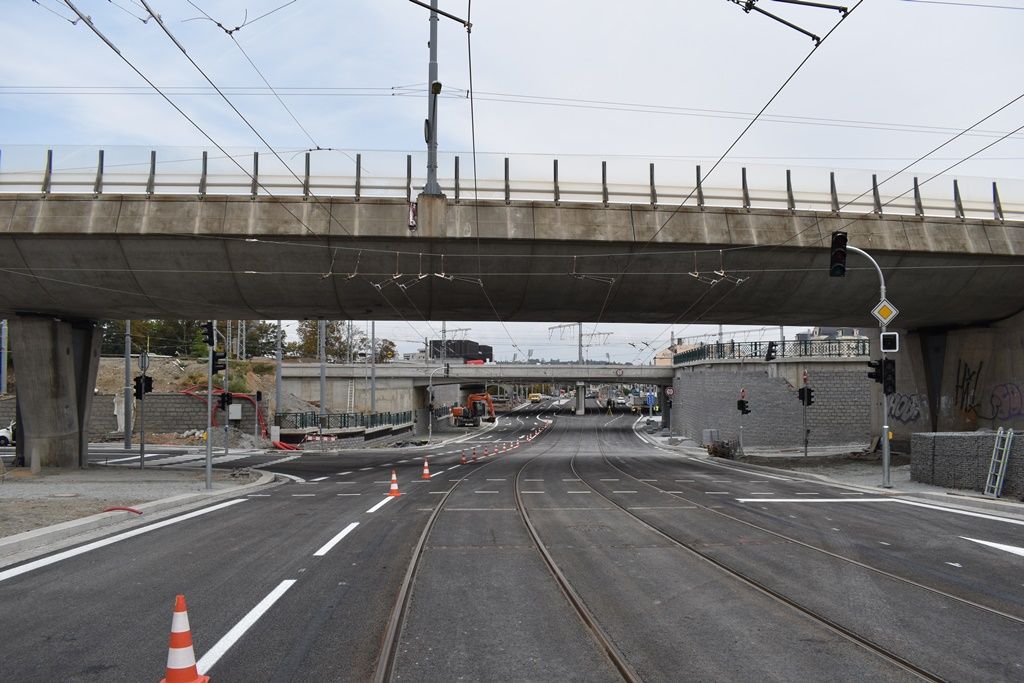 Nově otevřená Mikulášská ulice (foto: A. Jarošová, 31.8.2018)