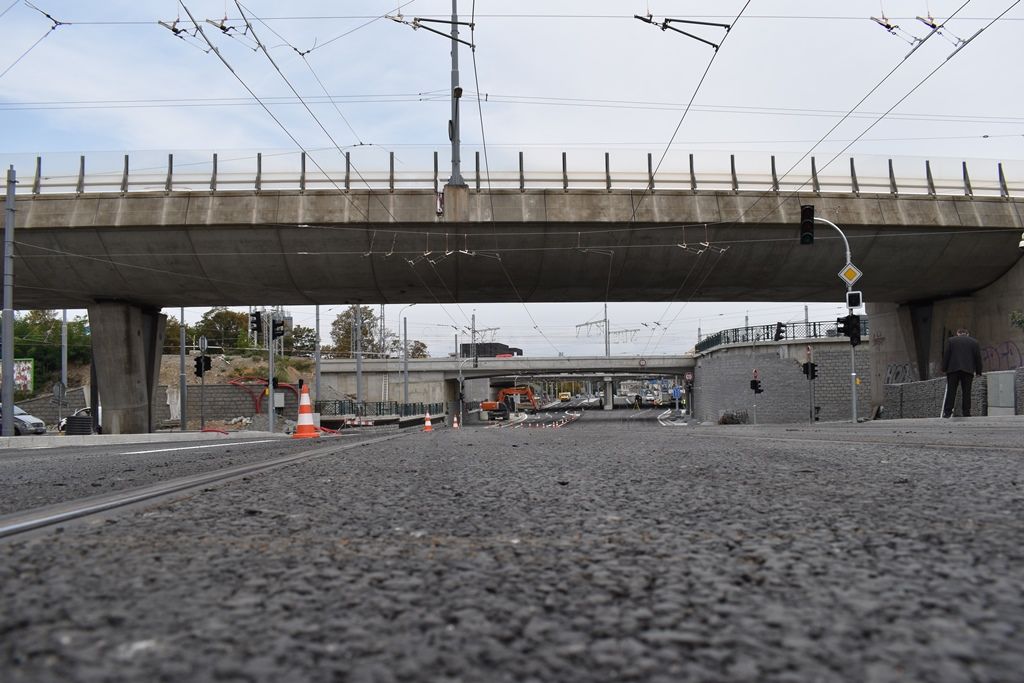 Nově otevřená Mikulášská ulice (foto: A. Jarošová, 31.8.2018)