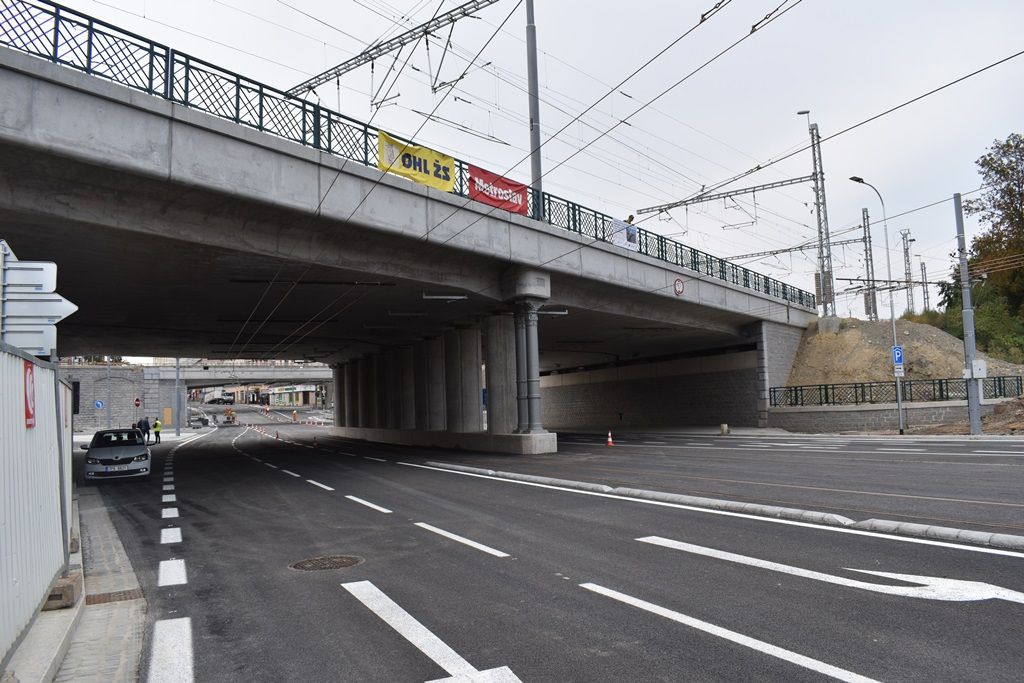 Nově otevřená Mikulášská ulice (foto: A. Jarošová, 31.8.2018)