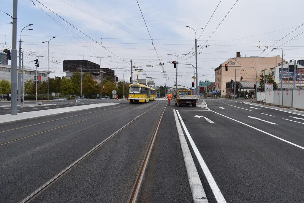 Nově otevřená Mikulášská ulice (foto: A. Jarošová, 31.8.2018)