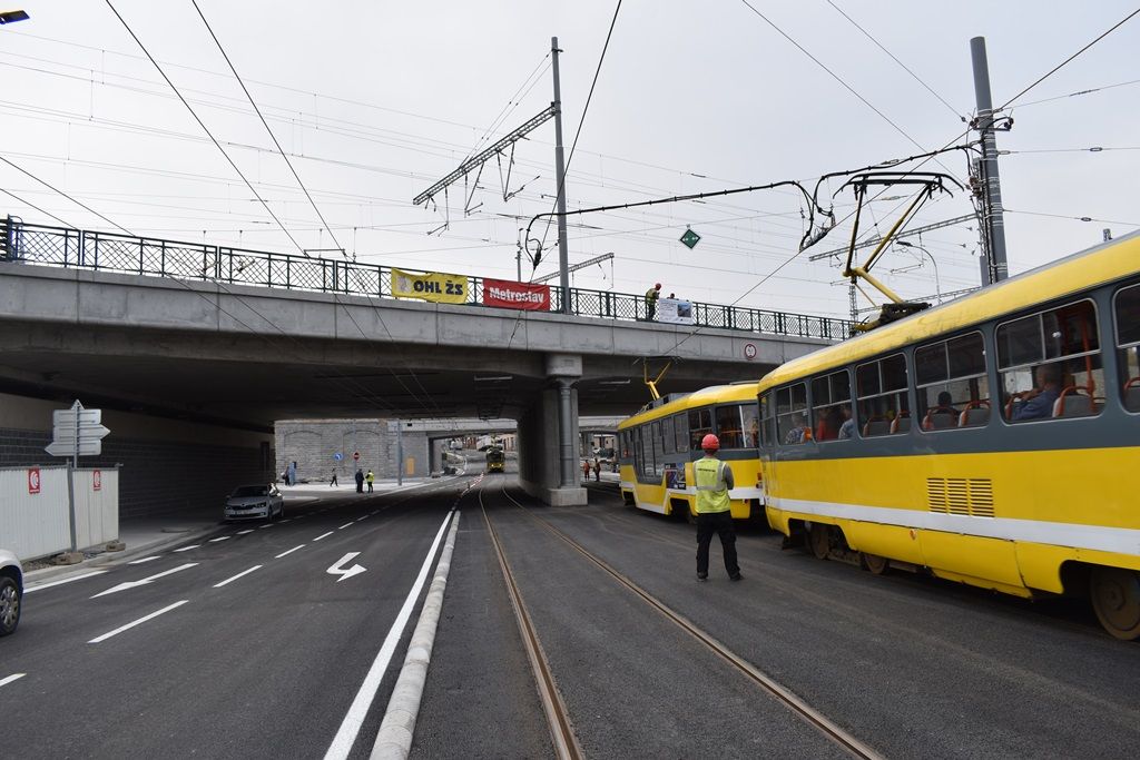 Nově otevřená Mikulášská ulice (foto: A. Jarošová, 31.8.2018)