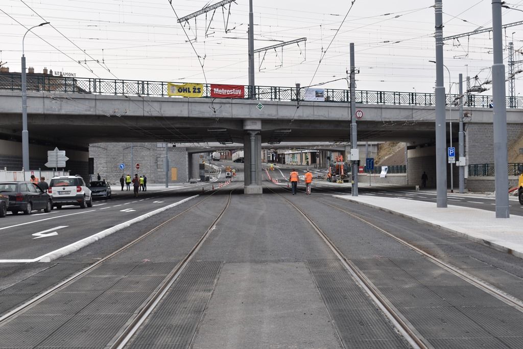 Nově otevřená Mikulášská ulice (foto: A. Jarošová, 31.8.2018)