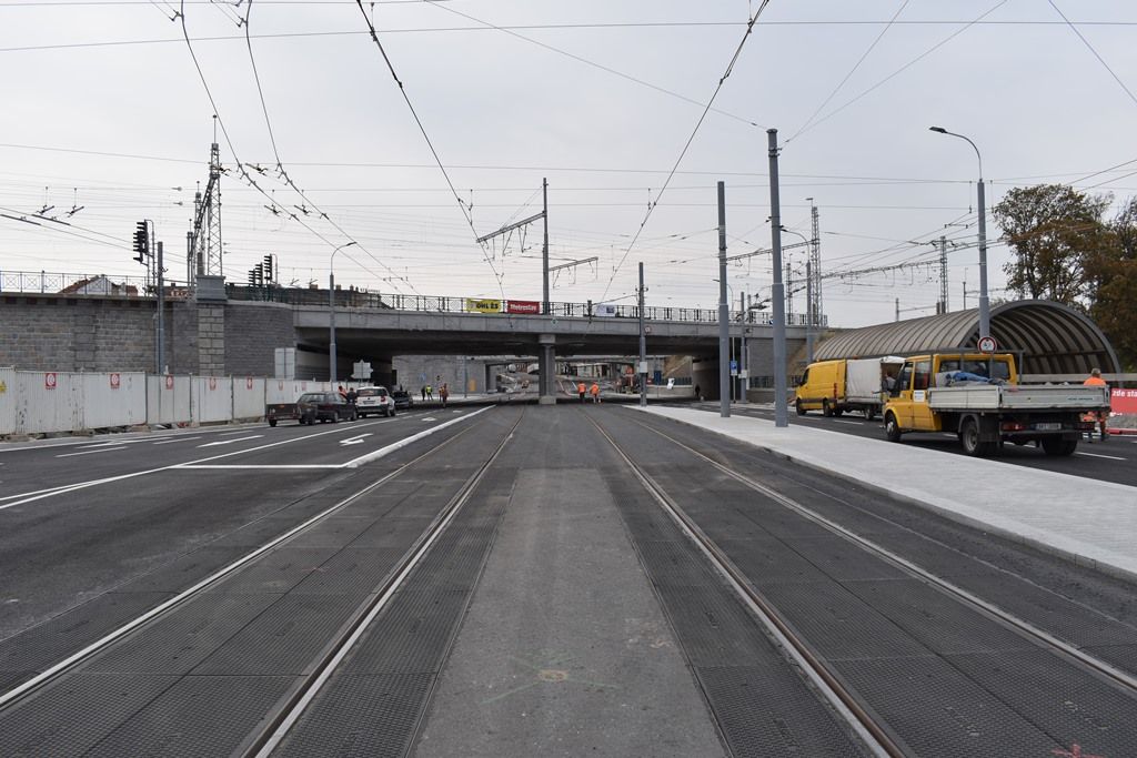 Nově otevřená Mikulášská ulice (foto: A. Jarošová, 31.8.2018)