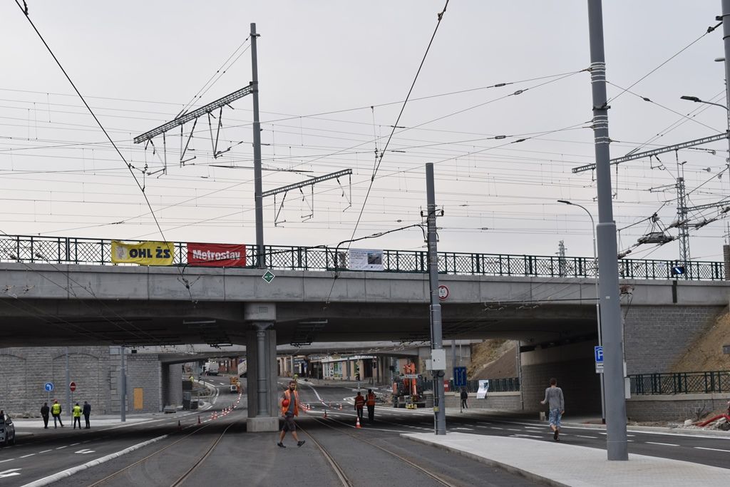 Nově otevřená Mikulášská ulice (foto: A. Jarošová, 31.8.2018)