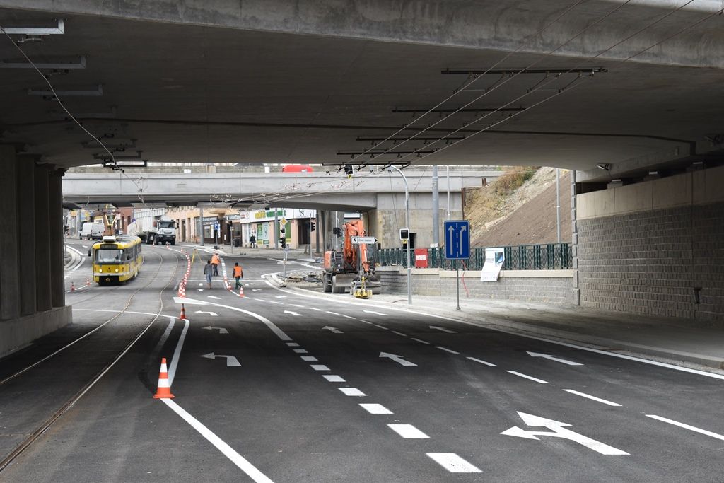Nově otevřená Mikulášská ulice (foto: A. Jarošová, 31.8.2018)