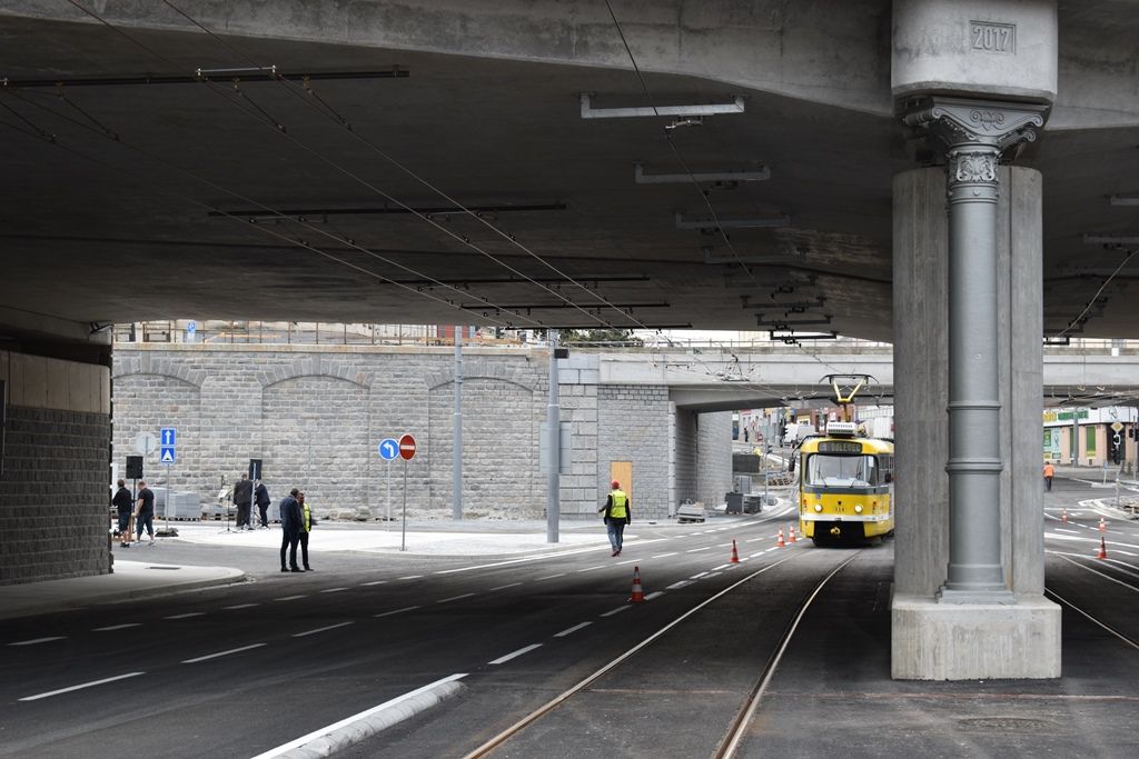 Nově otevřená Mikulášská ulice (foto: A. Jarošová, 31.8.2018)