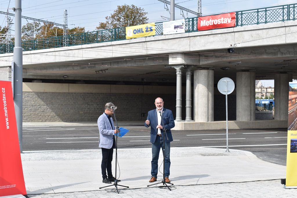 Nově otevřená Mikulášská ulice (foto: A. Jarošová, 31.8.2018)
