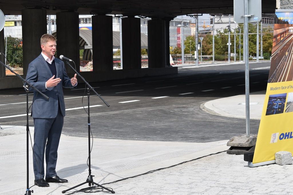 Nově otevřená Mikulášská ulice (foto: A. Jarošová, 31.8.2018)