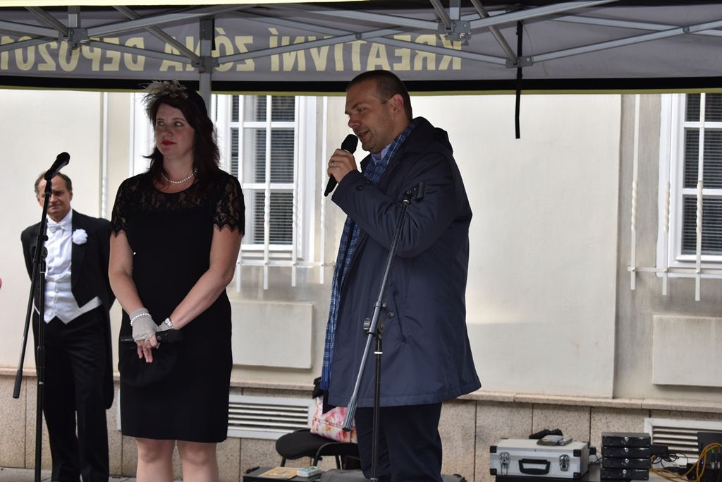 Výstava Hvězdy stříbrného plátna ve Smetanových sadech (foto: A. Jarošová, 3.9.2018)