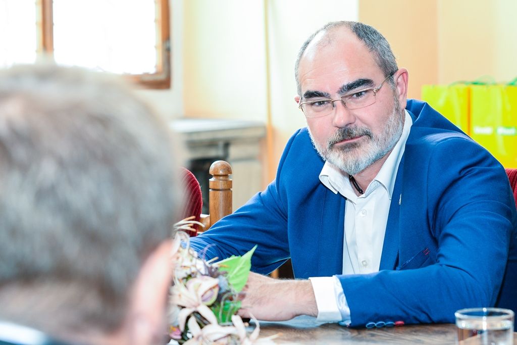 Primátor Martin Zrzavecký přijal delegaci Uzbekistánu (fotografie: M. Pecuch, 11.9.2018)