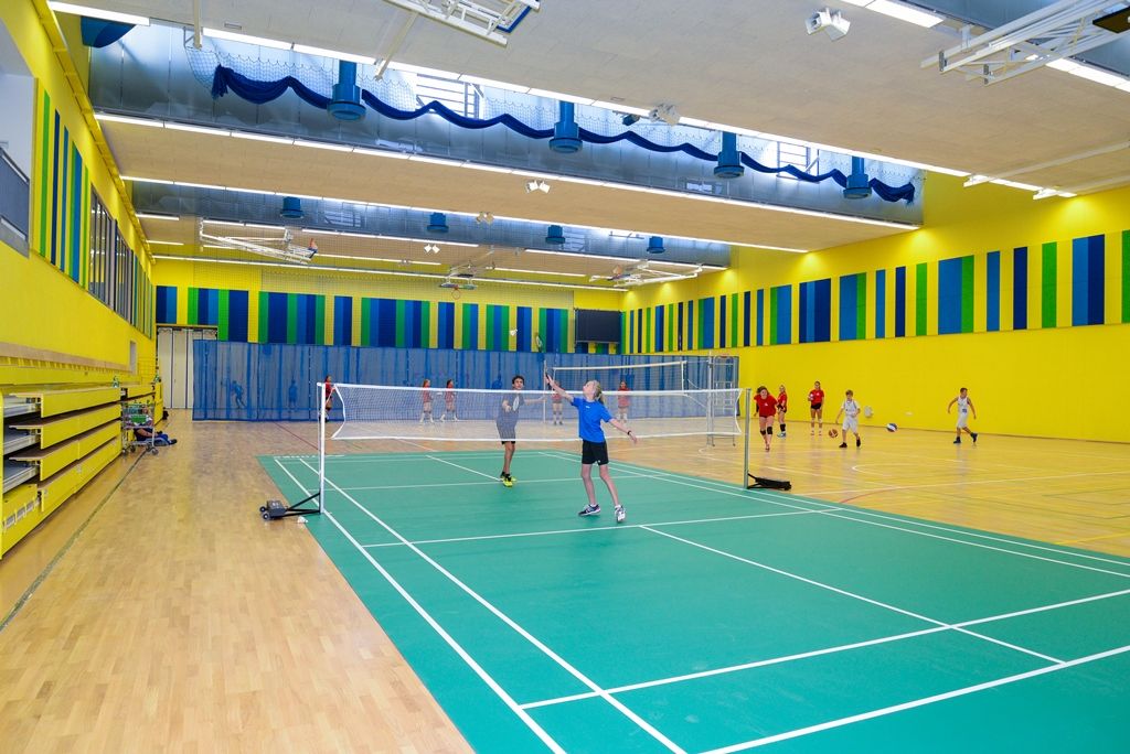 Nová moderní víceúčelová tréninková hala, která je součástí areálu Městské sportovní haly v Plzni na Slovanech (foto: M. Pecuch, 12.9.2018)