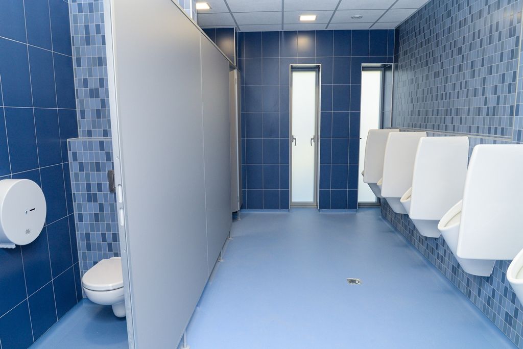 Nová moderní víceúčelová tréninková hala, která je součástí areálu Městské sportovní haly v Plzni na Slovanech (foto: M. Pecuch, 12.9.2018)