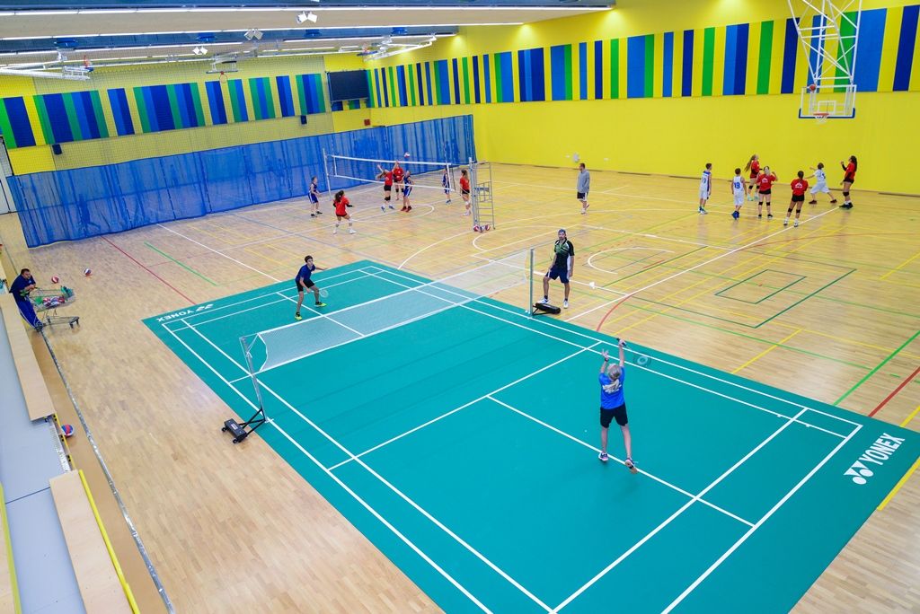 Nová moderní víceúčelová tréninková hala, která je součástí areálu Městské sportovní haly v Plzni na Slovanech (foto: M. Pecuch, 12.9.2018)