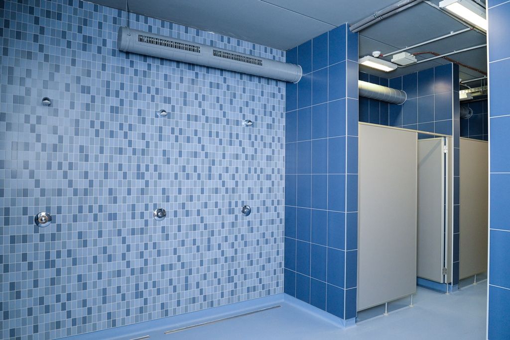 Nová moderní víceúčelová tréninková hala, která je součástí areálu Městské sportovní haly v Plzni na Slovanech (foto: M. Pecuch, 12.9.2018)