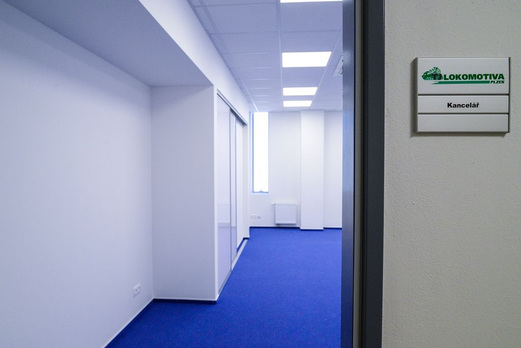 Nová moderní víceúčelová tréninková hala, která je součástí areálu Městské sportovní haly v Plzni na Slovanech (foto: M. Pecuch, 12.9.2018)