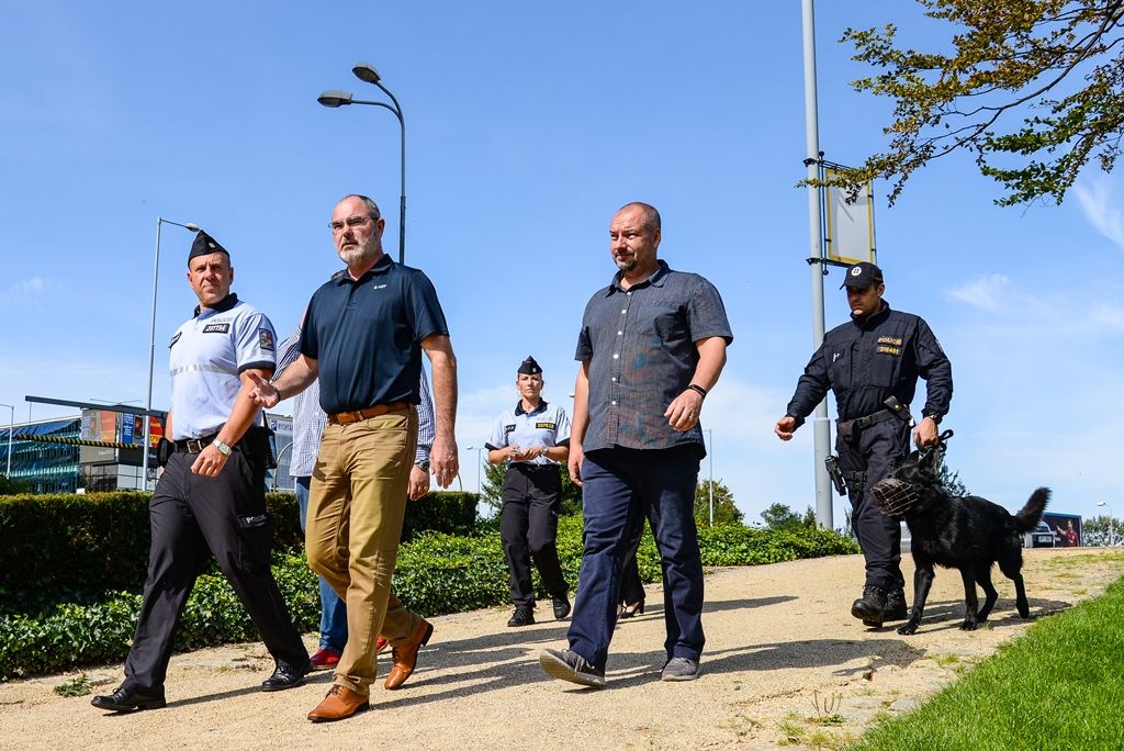 Preventivní kontrola osob bez domova v sadovém okruhu (foto: M. Pecuch, 10.9.2018)