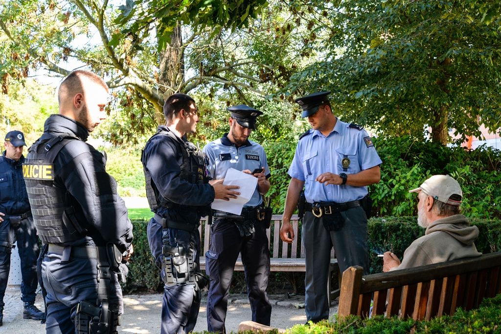 Preventivní kontrola osob bez domova v sadovém okruhu