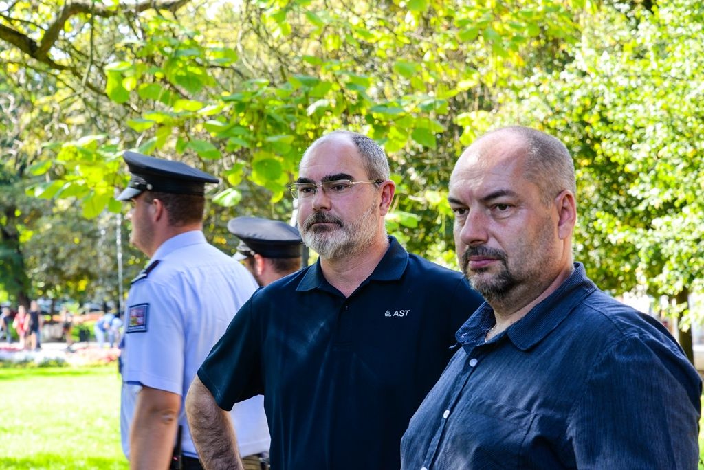 Preventivní kontrola osob bez domova v sadovém okruhu (foto: M. Pecuch, 10.9.2018)