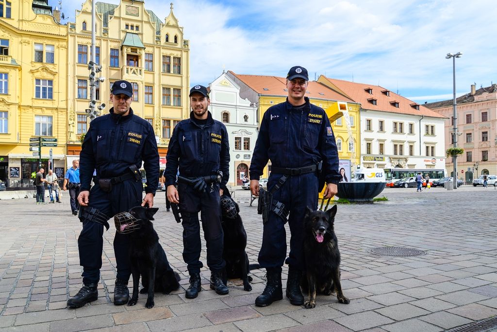 Preventivní kontrola osob bez domova v sadovém okruhu (foto: M. Pecuch, 10.9.2018)
