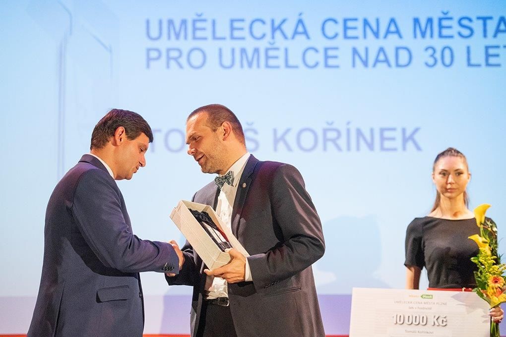 Laureáti si převzali Uměleckou cenu města Plzně za rok 2017 (foto: M. Chaloupka, 12.9.2018)