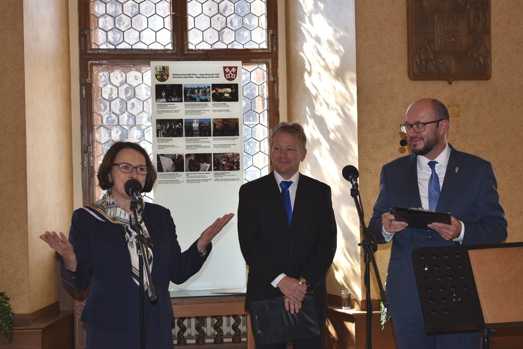 Den s Regensburgem - přijetí v Obřadní síni (foto: A.Jarošová, 16.9.2018)