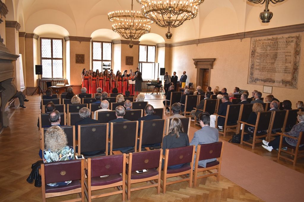 Den s Regensburgem - přijetí v Obřadní síni (foto: A.Jarošová, 16.9.2018)