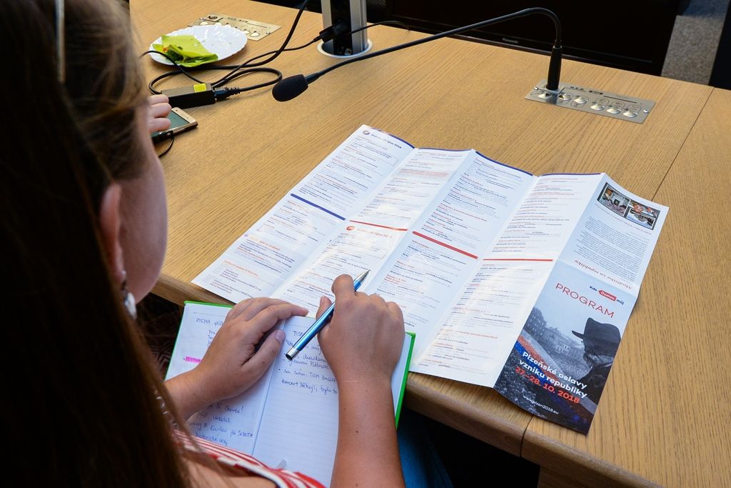 Oslavy vzniku republiky 2018 - tisková konference (foto: M. Pecuch, 17.9.2018)