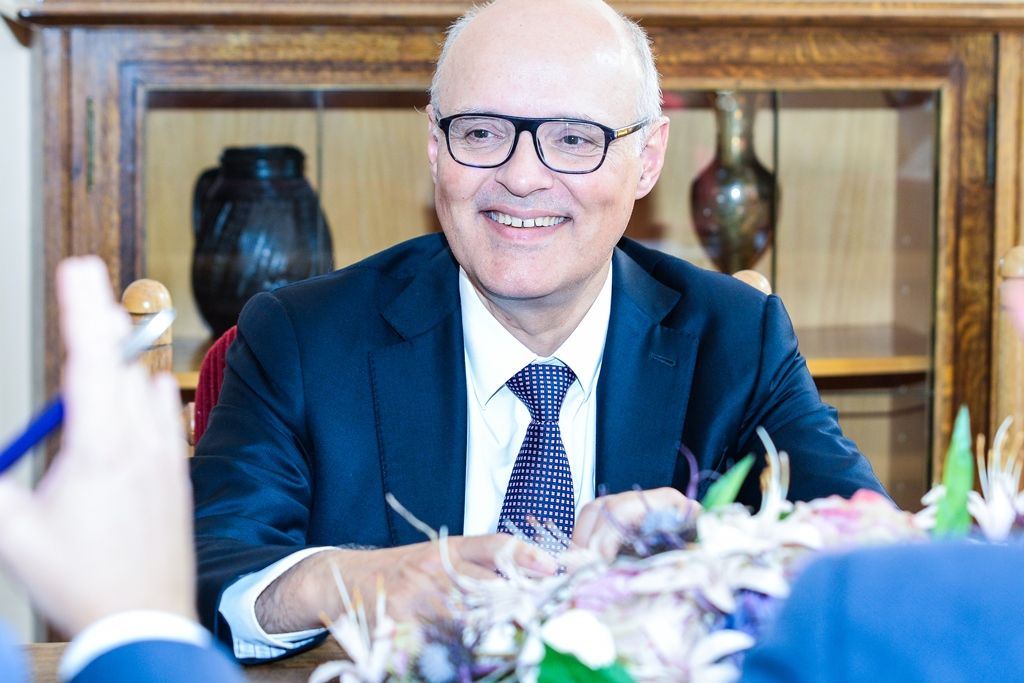 Primátor přijal švýcarského velvyslance (foto: M. Pecuch, 19.9.2018)