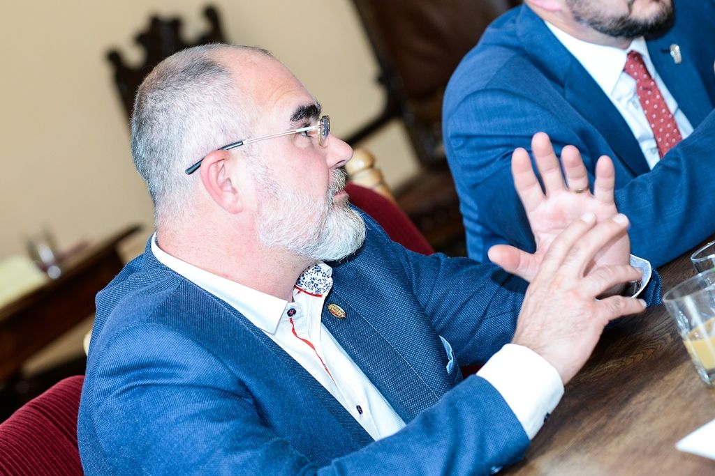 Primátor přijal švýcarského velvyslance (foto: M. Pecuch, 19.9.2018)