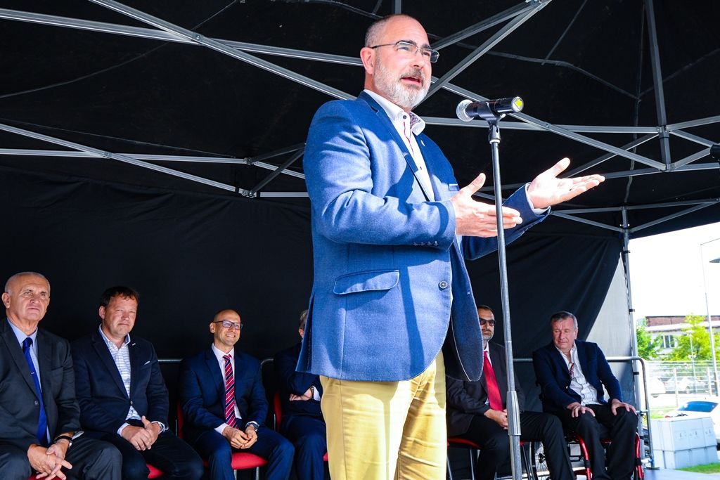 Zahájení stavby nové budovy VTP H2 (foto: M. Pecuch, 19.9.2018)