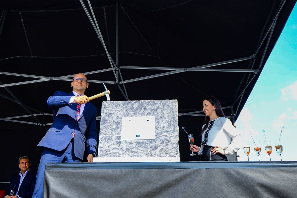 Zahájení stavby nové budovy VTP H2 (foto: M. Pecuch, 19.9.2018)