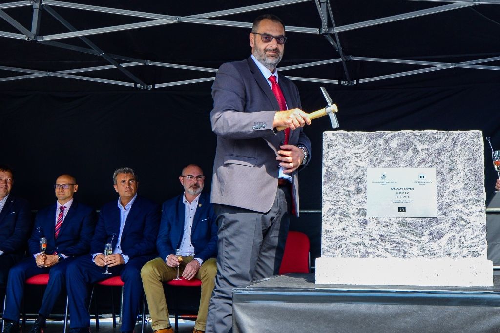 Zahájení stavby nové budovy VTP H2 (foto: M. Pecuch, 19.9.2018)