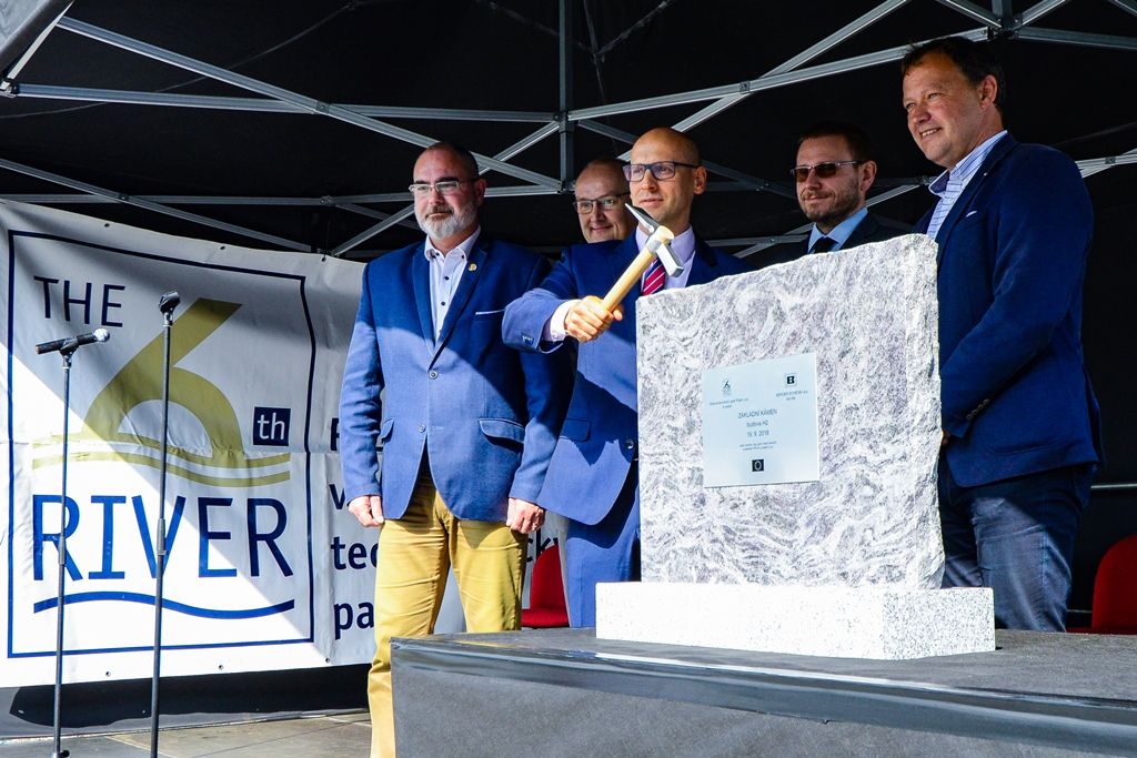 Zahájení stavby nové budovy VTP H2 (foto: M. Pecuch, 19.9.2018)