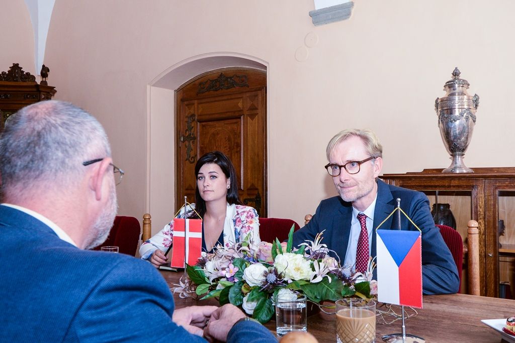 Přijetí dánského velvyslance (foto: M. Pecuch, 21.9.2018)