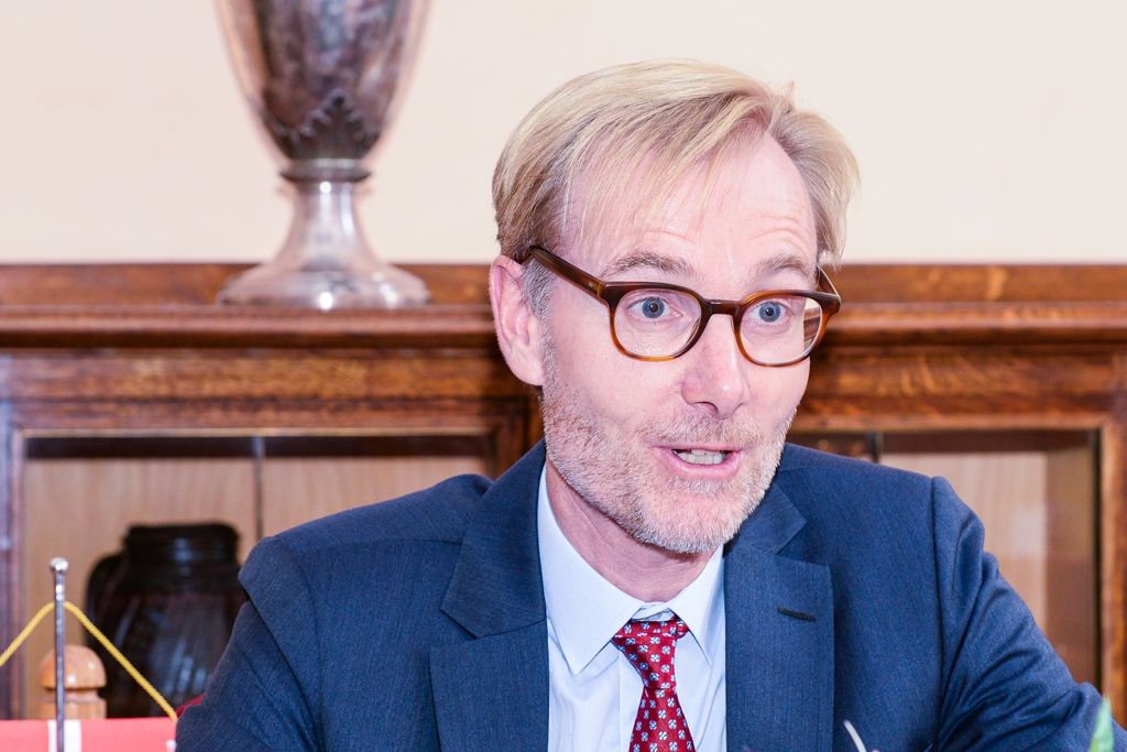 Přijetí dánského velvyslance (foto: M. Pecuch, 21.9.2018)