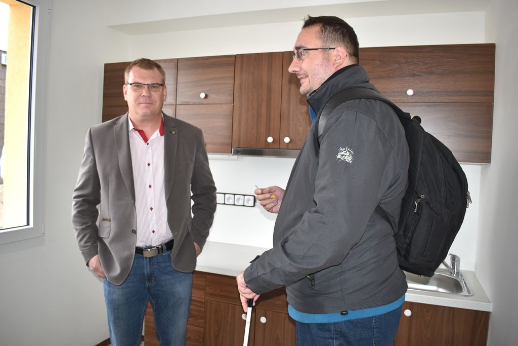 Předání bytu U Jam 23 (foto: A. Jarošová, 2.10.2018)