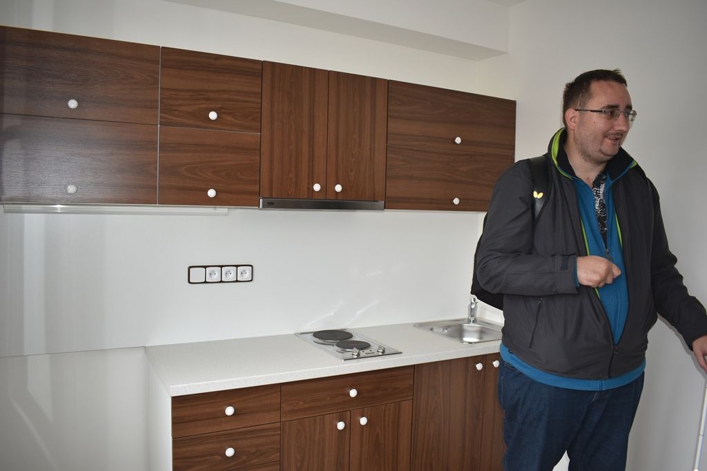 Předání bytu U Jam 23 (foto: A. Jarošová, 2.10.2018)