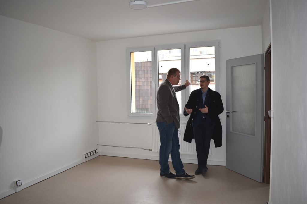 Předání bytu U Jam 23 (foto: A. Jarošová, 2.10.2018)