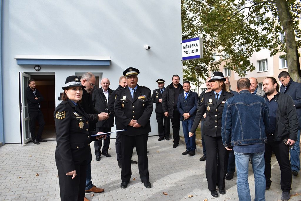 Nová služebna městské policie ve Skvrňanech (foto: E. Barborková, 2.10.2018)