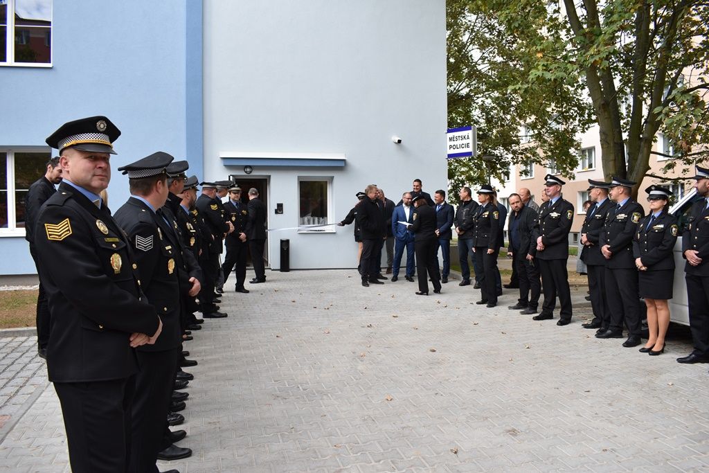 Nová služebna městské policie ve Skvrňanech (foto: E. Barborková, 2.10.2018)