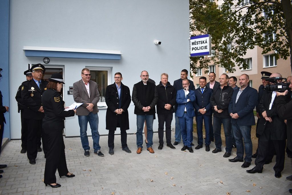 Nová služebna městské policie ve Skvrňanech (foto: E. Barborková, 2.10.2018)