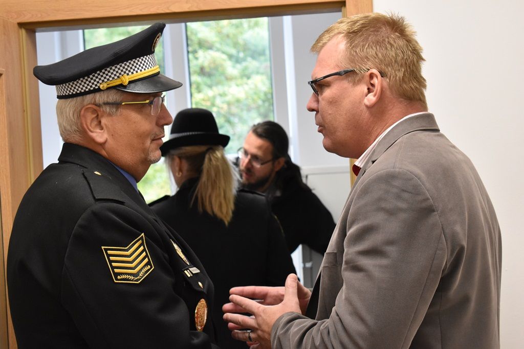 Nová služebna městské policie ve Skvrňanech (foto: E. Barborková, 2.10.2018)