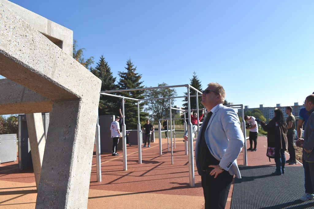 Nové parkourové hřiště (foto: A. Jarošová, 4.10.2018)