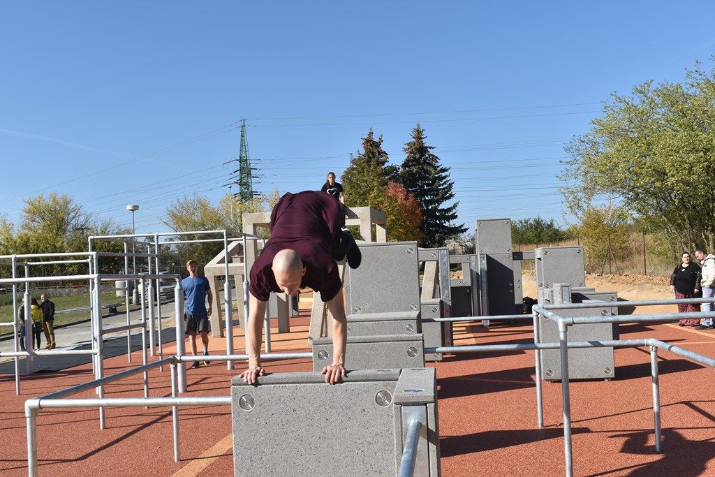 Nové parkourové hřiště (foto: A. Jarošová, 4.10.2018)