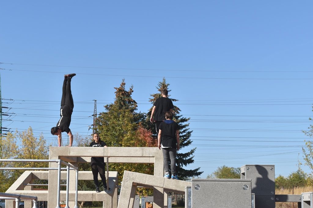 Nové parkourové hřiště (foto: A. Jarošová, 4.10.2018)