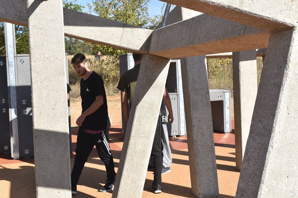 Nové parkourové hřiště (foto: A. Jarošová, 4.10.2018)