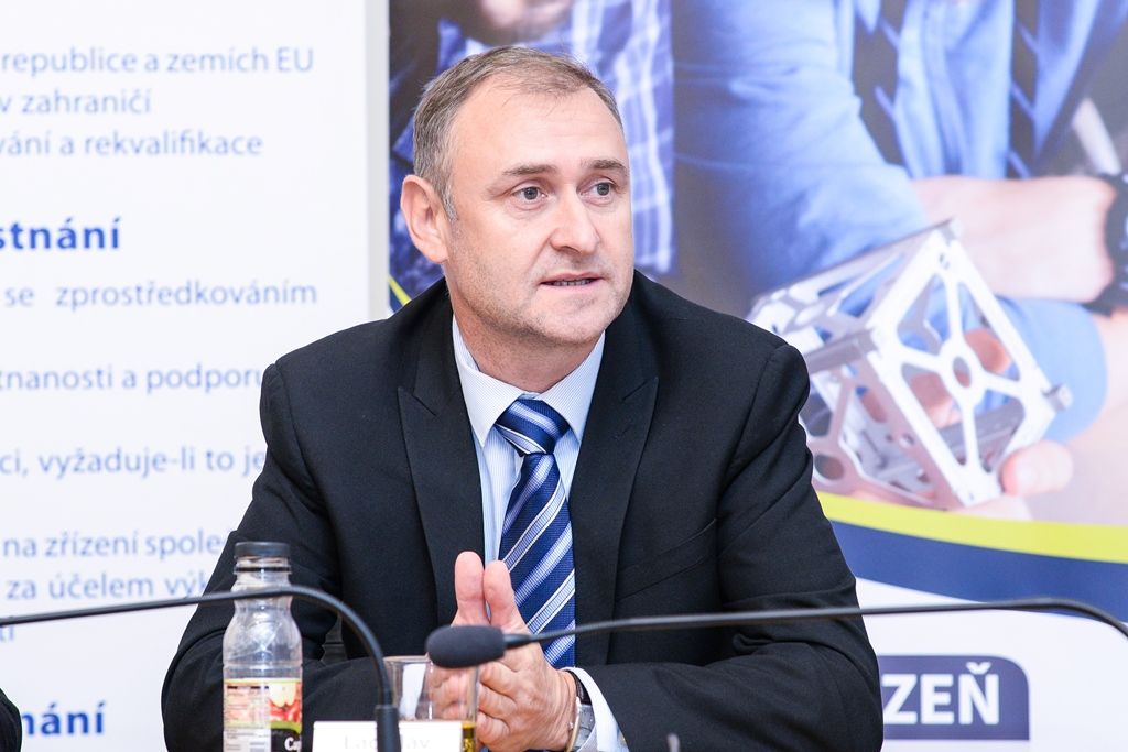 Tisková konference k veletrhu vzdělávání a práce Posviť si na budoucnost (foto: M. Pecuch, 23.10.2018)