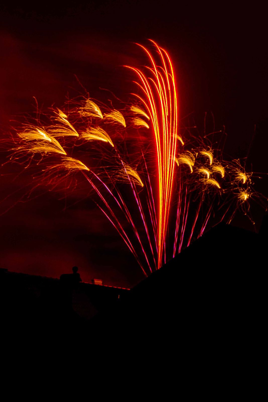 Oslavy vzniku republiky 2018 - Ohňostroj (foto: M. Pecuch, 28.10.2018)